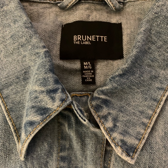 Brunette the Label Lindsay Denim Jacket. - Picture 2 of 12